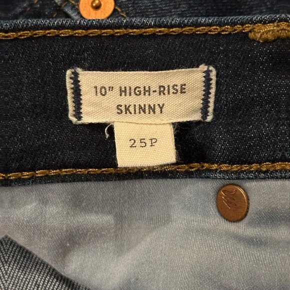 Madewell - Petite 10" High-Rise Skinny Jeans - 25P - Picture 3 of 5